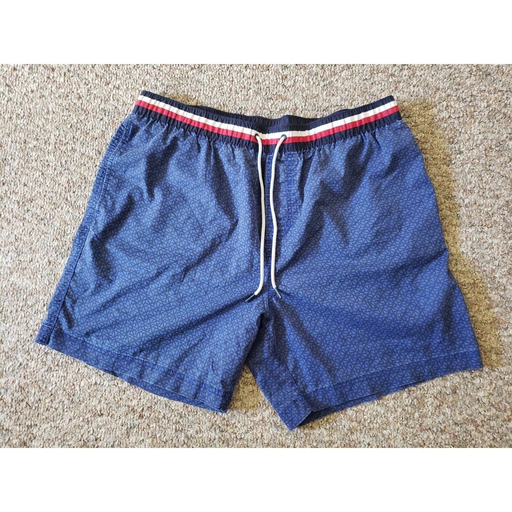 Vintage Tommy Hilfiger Mens Blue Swim Shorts Size 2XL